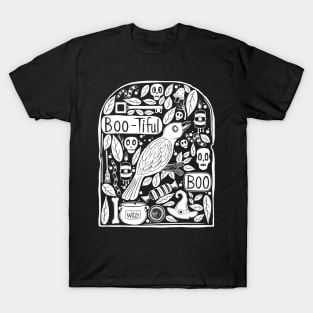 Tombstone Halloween Doodle T-Shirt